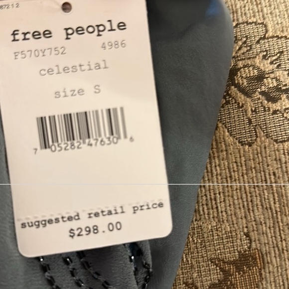 FREE PEOPLE CELESTIAL BEADED FRINGE FLAPPER BOHO V NECK DRESS WOMEN’S Sz M - Picture 4 of 16